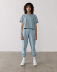 The Jogger in Chalk Blue