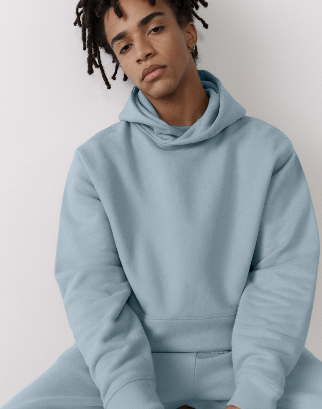 The Pullover Hoodie in Chalk Blue
