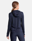 Celero Hooded Long Sleeve in Obsidian - Mid Layer - Gym+Coffee