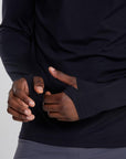 Men's Advantage Long Sleeve Tee in Black - Long Sleeves - Gym+Coffee